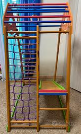 Palestra di legno bambini(arrampicata ,scivolo…