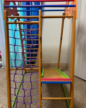 Palestra di legno bambini(arrampicata ,scivolo…