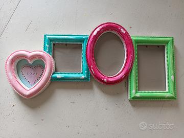 portafoto da parete 50x22 colorato per cameretta