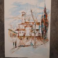 Acquerelli pittore Fabris