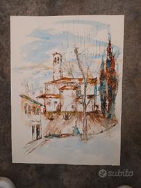 Acquerelli pittore Fabris