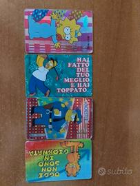 schede Simpsons anni 80