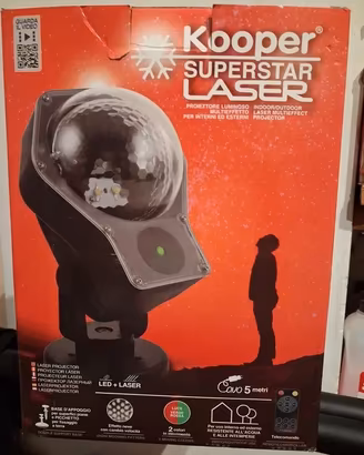 Proiettore Luminoso Laser e LED Kooper Superstar