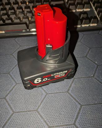 Batteria Milwaukee M12 REDLITHIUM6 6.0 ah (Nuova)
