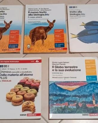 Cinque volumi scienze Zanichelli