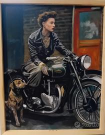 Olio su tela applicata su tavola 50x40