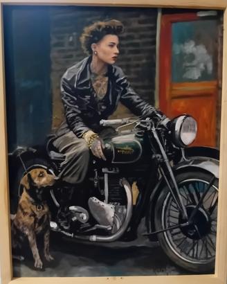 Olio su tela applicata su tavola 50x40