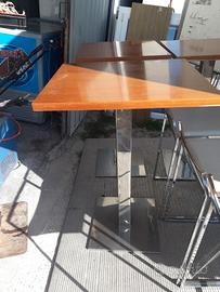 tavoli quadrati per ristorazione in acciaio