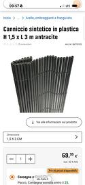 Canniccio arelle recinzione frangivista PVC