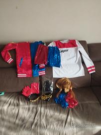 Vestito di carnevale Harley Quinn bambina