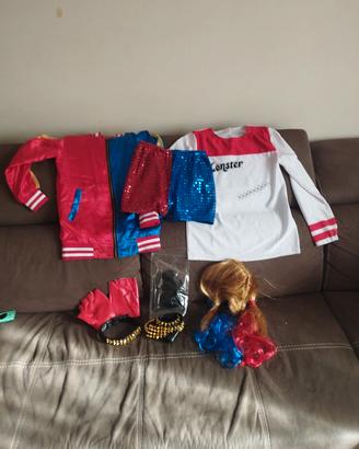 Vestito di carnevale Harley Quinn bambina