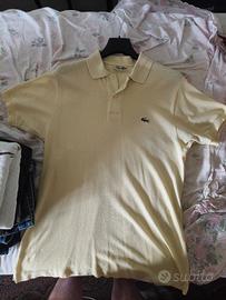 Polo Lacoste gialla uomo tg 4 