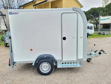 RIMORCHIO CARRELLO FURGONATO CRESCI 650 F CON RAMP