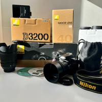 Nikon d3200 + 2 obiettivi