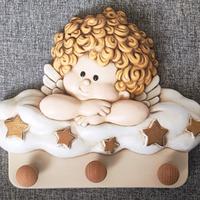 Appendiabiti EGAN Angioletto in ceramica