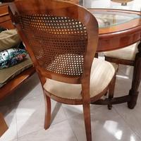 tavolo e sedie in legno pregiato come nuovo
