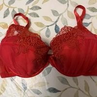 Reggiseno chantelle rosso corallo nuovo