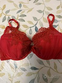 Reggiseno chantelle rosso corallo nuovo