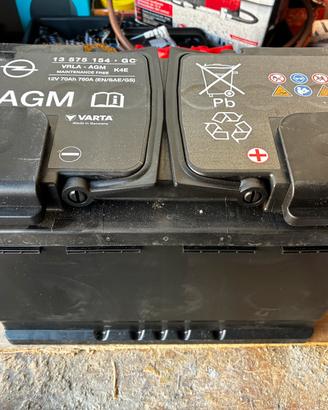 Batteria Varta AGM 70Ah 760A Salute 78% Start-Stop