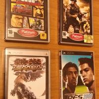 Per PSP: GTA, Medal of Honor, PES2008, Tekken dr