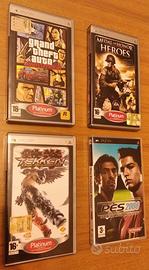 Per PSP: GTA, Medal of Honor, PES2008, Tekken dr