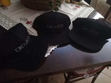 Lotto 3 cappellini DKMEN neri unisex - Nuovi