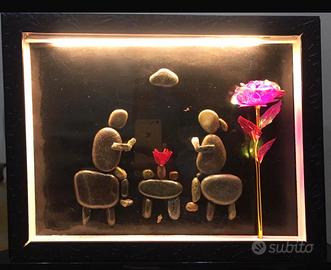 Decorazione artistica con pietre naturali