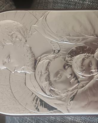 capezzale  sacra famiglia argento 