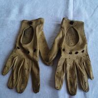 Guanti da guida in pelle femminile vintage