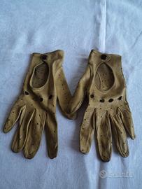 Guanti da guida in pelle femminile vintage