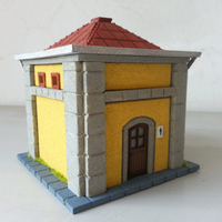 Bagno pubblico di stazione stile italiano 1:87