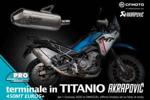 CF MOTO 450MT con scarico AKRAPOVIC in omaggio