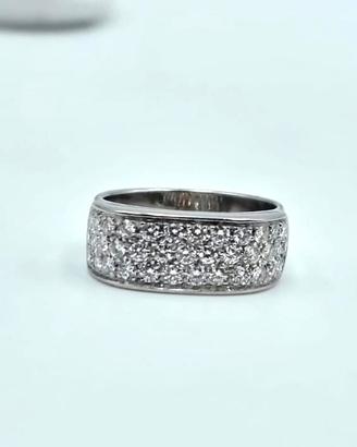 ANELLO ORO PAVE DIAMANTI 1.50 CARATI