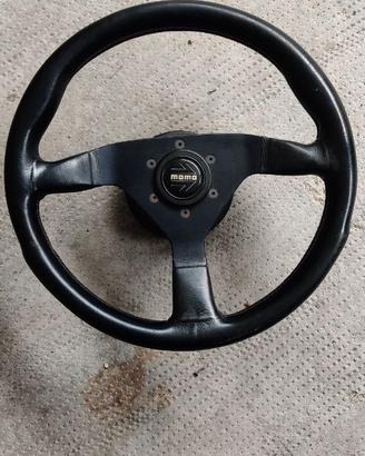 Volante Sportivo MOMO Vintage (Anni '80/'90)+Mozzo