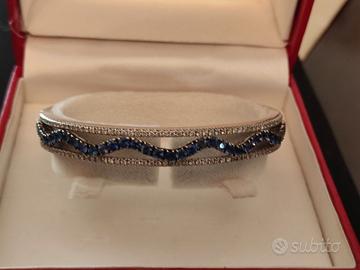 Bracciale Damiani in oro brillanti e zaffiri