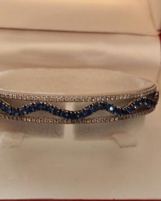Bracciale Damiani in oro brillanti e zaffiri