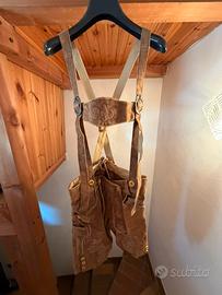 Lederhosen pantaloni di cuoio buona fattura tg 46