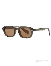 Occhiali da sole montatura verde scuro