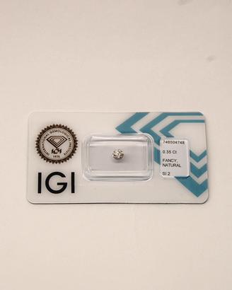 Diamante Naturale IGI 0.35ct - (Sigillato)