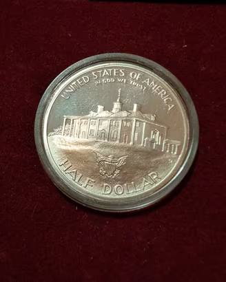 Moneta mezzo dollaro 1982, argento - G. Washington