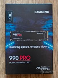 PC PS5 DISCO SSD M.2 SAMSUNG 990 PRO 4TB NUOVO NEW
