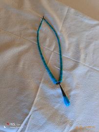 collana in paste turchesi con pendente 