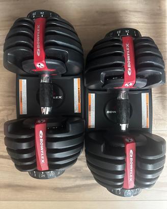 Bowflex-coppia di manubri regilabili 2*24 kg+basi