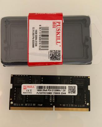 Ram DDR4 16 GB 2133 MHz notebook