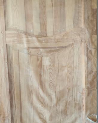 porta in legno massello allo stato grezzo 