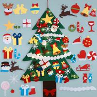 Albero di Natale in feltro, 37 pezzi con led