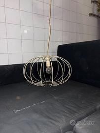 Lampadario a Soffitto "Cage" in Metallo Bianco