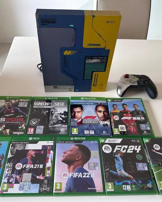Xbox one x cyberpunk 2077 + stock giochi omaggio