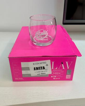 Bicchieri in vetro AMITA nuovi in confezione