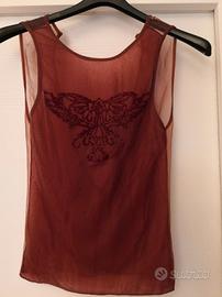 Top elegante bordeaux Pinko M